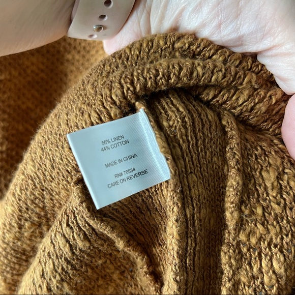 Orvis women’s Easy V-Neck linen blend pullover Sweater size XS - Picture 7 of 7